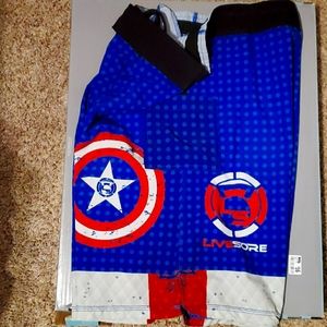 Livesore Captain America WOD shorts